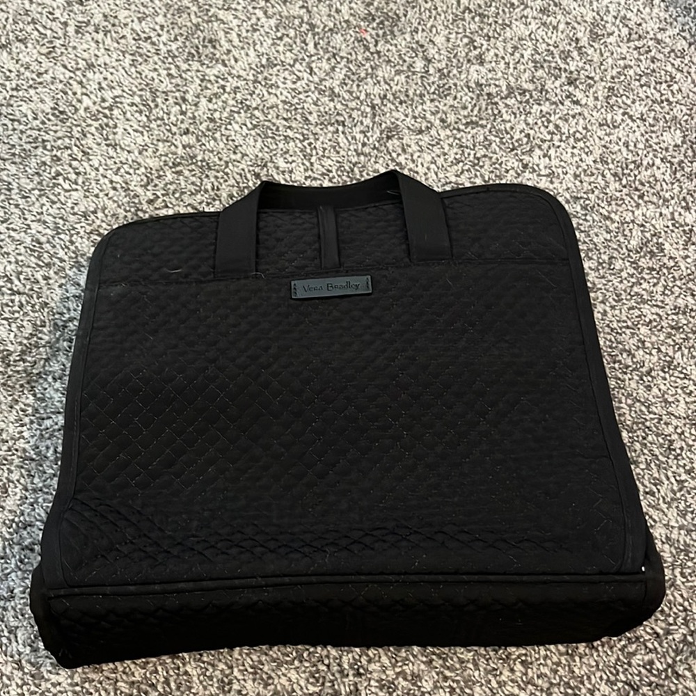 Vera Bradley Grand Hanging Organizer in Black Microfiber